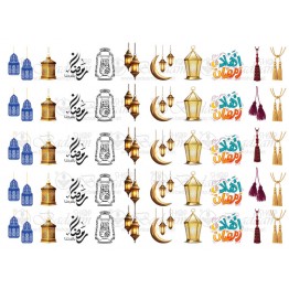 استيكر UV DTF-21018 اهلا رمضان A4