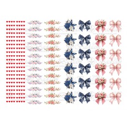 استيكر UV DTF-21021 فيونكة كيوت A4