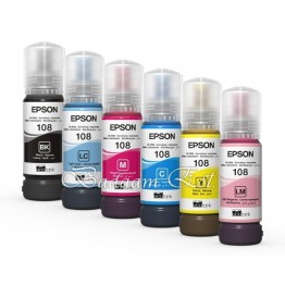 طقم احبار ابسون ايكوتانك موديل 108 سعة 70 ملم