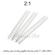 اسلاك دفاتر كيوتي بينك ابيض 2:1 - 12.7 ملم/ 80-100 ورقة